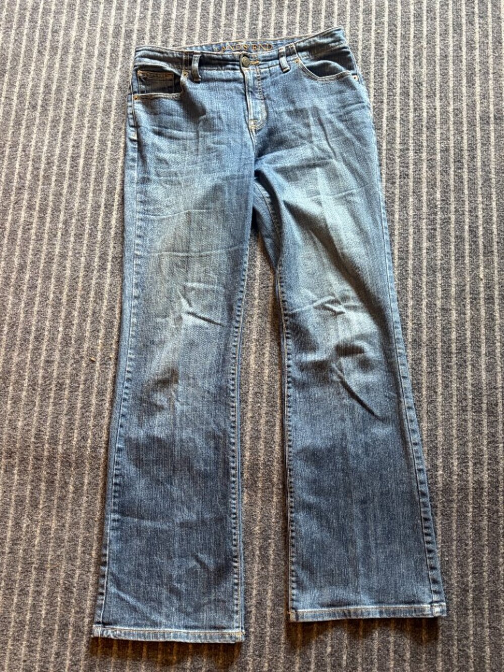 Lands' End Size 6 Fit 2 Boot Mid-rise Jeans - Picture 6 of 8